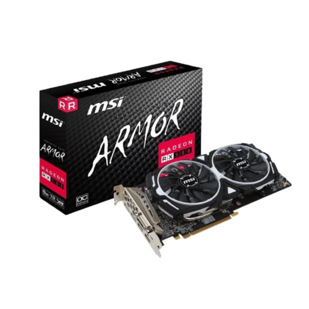 MSI RX 580 8GB OC ARMOR Graphic Cards (Used)