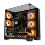Lian Li O11 Compact Mid-Tower Gaming Case With 8X Aegis Case Fans Infinity 120B ARGB