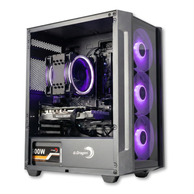 eDragon Syrax PC Case with 4 ARGB Fans