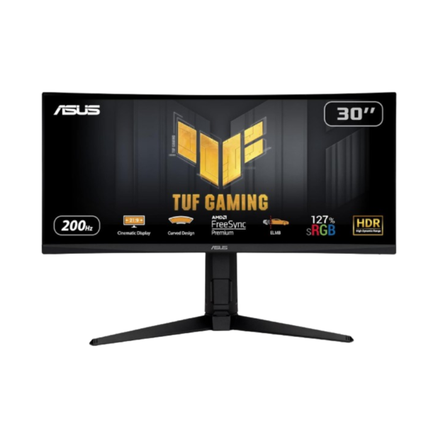 Asus Tuf Gaming VG30VQL1A – 200Hz 1080p WFHD VA 30″ Curved Gaming Monitor