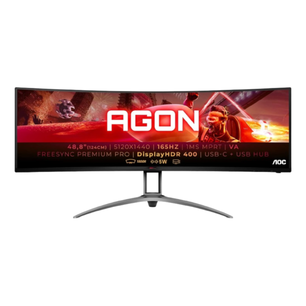 AOC Agon AG493UCX2 – 165Hz 2K 1440p DQHD VA 49″ UltraWide Gaming Monitor