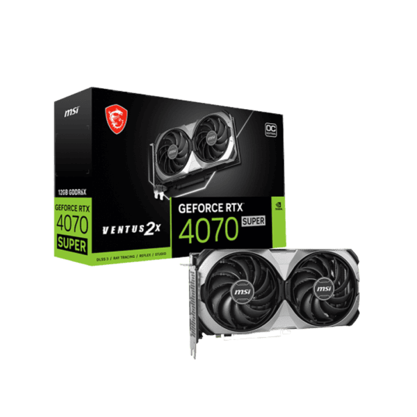 4070 Card MSI GeForce RTX 4070 Super 12GB Ventus 2X OC Graphics Card