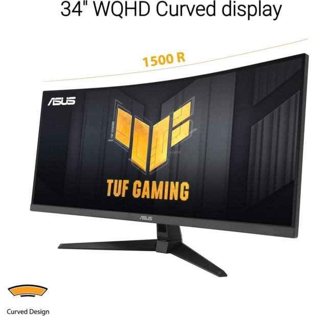 ASUS TUF Gaming VG34VQ3B - 180Hz UWQHD Curved VA 34″ Gaming Monitor
