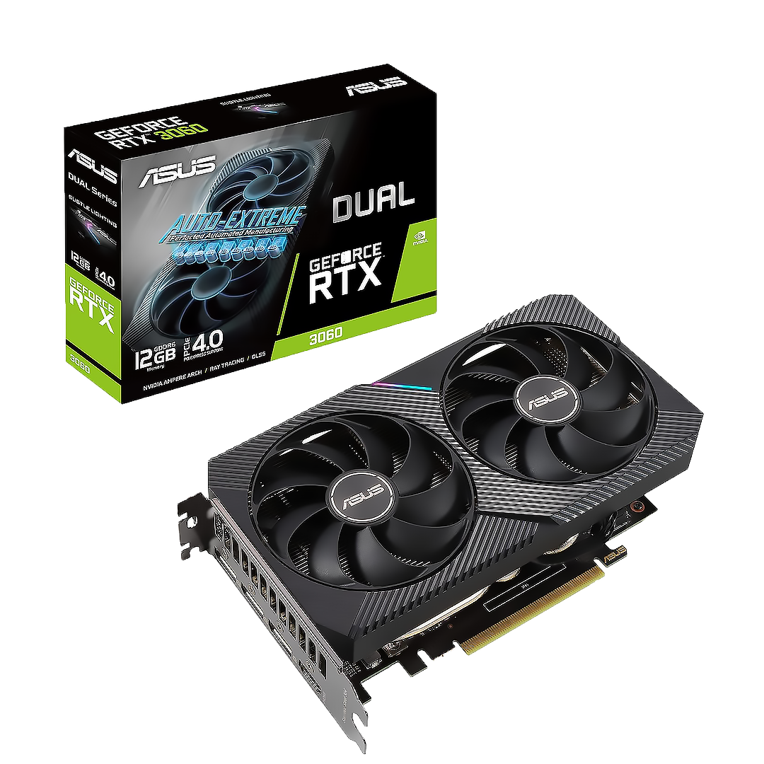 Asus Dual GeForce RTX 3060 V2 OC Edition 12GB Graphics Card