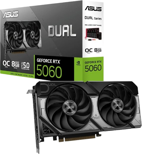 ASUS Dual RTX 5060 OC 8GB GDDR7 Graphics Card | Zestro
