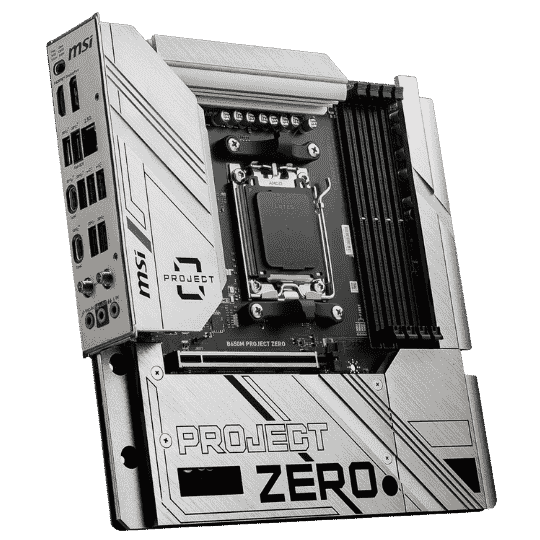MSI B650M PROJECT ZERO AMD AM5 Motherboard