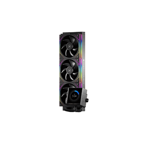 Thermalright Peerless Vision 360 ARGB CPU liquid cooler with RGB lighting.