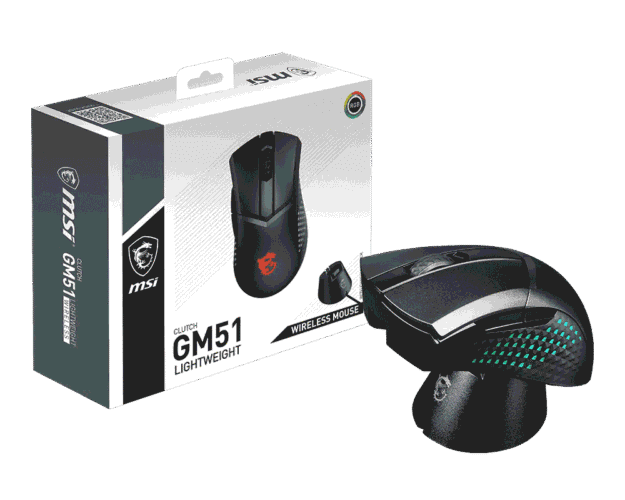 MSI Clutch GM51 Lightweight Wireless Gaming Mouse