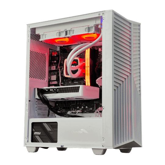 Thunder Saber ATX ARGB Mid-Tower PC Case (White)