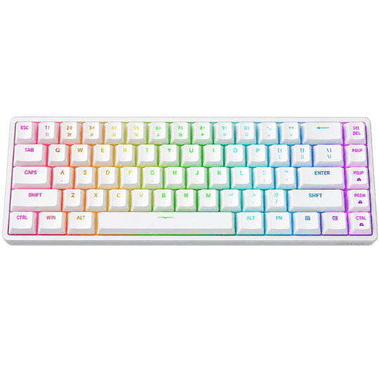Attack Shark X68 MAX Gaming Keyboard (Starlight White)