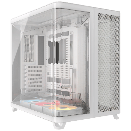 Corsair AIR 5400 RS-R Triple-Chamber ATX PC Case (White)