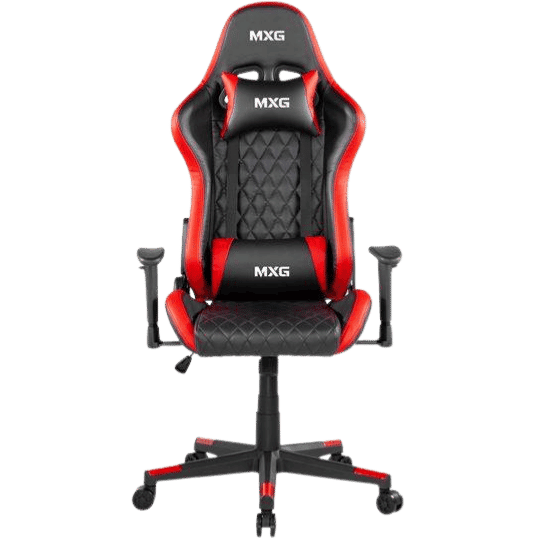MXG GCH-01 Diamond Quilted PU Gaming Chair (Red & Black)